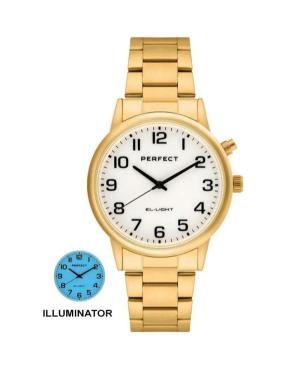 Men Klasické Quartz Analog Watch PERFECT EL001M-04 Bílá Dial 41mm