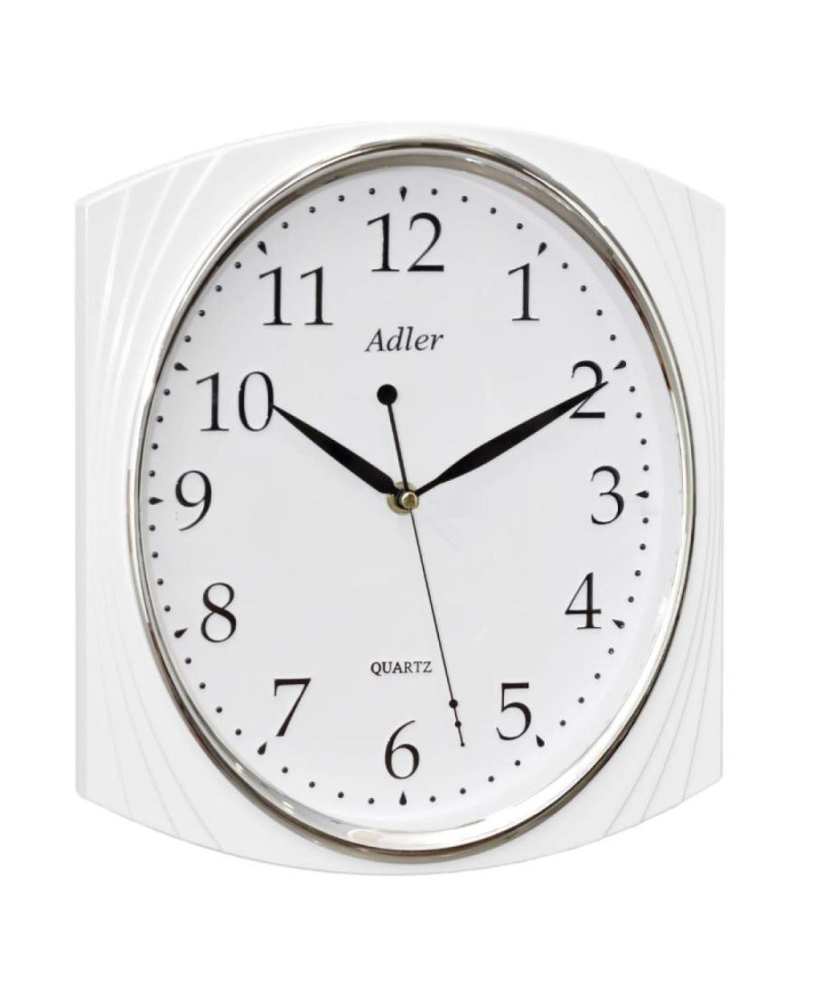 ADLER 30094 WHITE Quartz Wall Clock White Plastic Balta