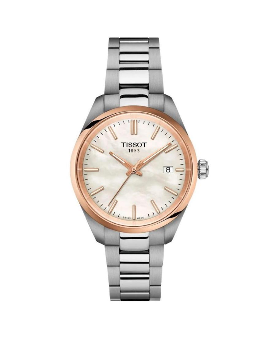 Kobiety klasyczny Szwajcar kwarcowy analogowe Zegarek TISSOT T150.210.21.111.00 Matka Perłowa Wybierz 34mm