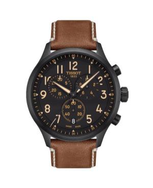 Men Klasické Swiss Quartz Analog Watch Chronograph TISSOT T116.617.36.052.03 Černá Dial 45mm