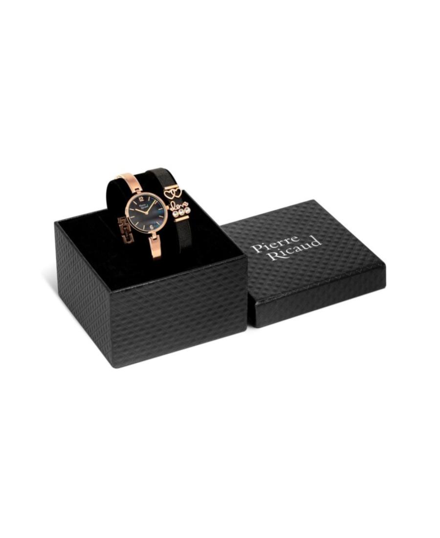 Moteriškas Classic Analog Kvarcinis Watch PIERRE RICAUD Juodas Dial 30mm P22092.915EQN150.K
