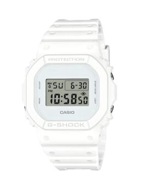 Vyriškas Sportinis Diver Japoniškas Kvarcinis Digital Watch Timer CASIO DW-5600WW-7ER G-Shock Balta Dial 42mm
