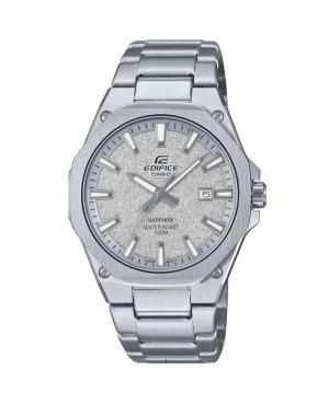 Men Klasické Japan Quartz Analog Watch CASIO EFR-S108DE-8AVUEF Silver color Dial 40mm