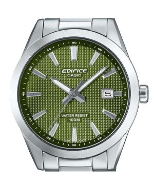 Мужские Классические Японские Кварцевые Аналоговый Часы CASIO EFV-160D-3AVEF Зелёный Циферблат 40mm изображение 9