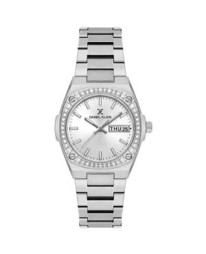 Women Analog Watch DANIEL KLEIN DK.1.14122-1 Silver Dial 34mm
