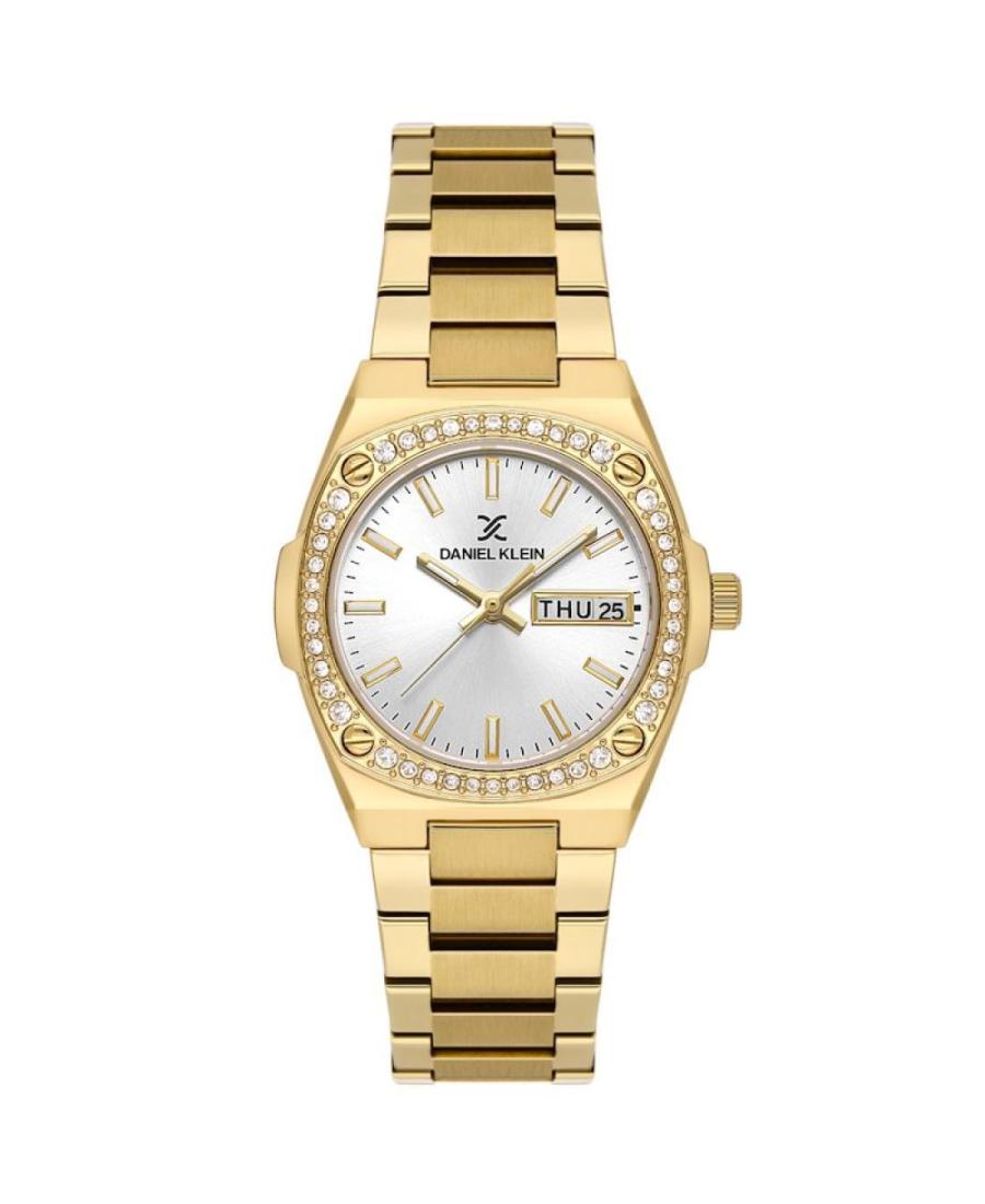 Women Analog Watch DANIEL KLEIN DK.1.14122-2 Silver Dial 34mm