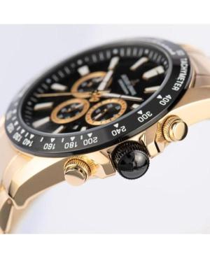 Men Sports Classic Quartz Analog Watch Chronograph JACQUES LEMANS 1-2140I Black Dial 48mm image 2
