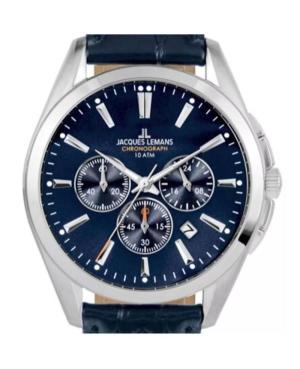 Men Sports Klassisch Quartz Analog Watch Chronograph JACQUES LEMANS 1-1945.1B Blau Dial 42mm image 7