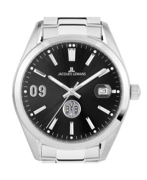 Mężczyźni klasyczny kwarcowy analogowe Zegarek JACQUES LEMANS BVB-01 Czarny Wybierz 40mm image 5