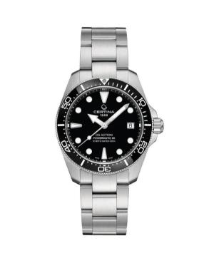 Men Klasické Sports Diver Luxury Swiss Automatic Analog Watch CERTINA C048.807.11.051.00 Černá Dial 38mm