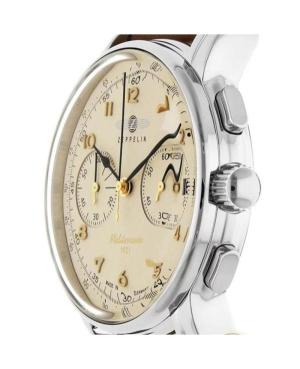 Men Klassisch Quartz Analog Watch Chronograph ZEPPELIN 9670-5 Braun Dial 42mm image 4