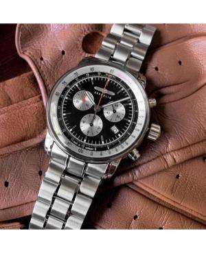 Men Classic Quartz Analog Watch Chronograph ZEPPELIN 8888MB-2 Black Dial 42mm image 2