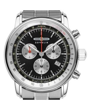 Mężczyźni klasyczny kwarcowy analogowe Zegarek Chronograf ZEPPELIN 8888MB-2 Czarny Wybierz 42mm image 6