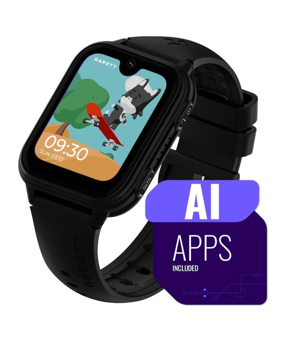 Дитячий годинник Kids Vibe AI 4G Black Смарт Фешн Спортивний Кварцовий Чорний Циферблат