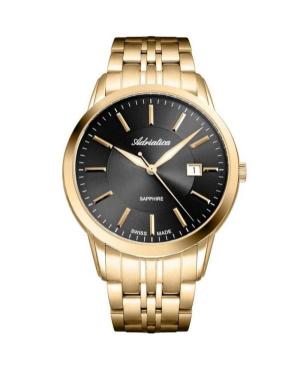 Men Classic Analog Classic Swiss Quartz Watch ADRIATICA Black Dial 42mm A8306.1116Q