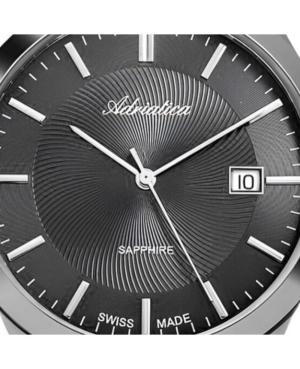 Men Classic Analog Klasické Swiss Quartz Watch ADRIATICA Silver color Dial 40mm A1236.S116Q image 2
