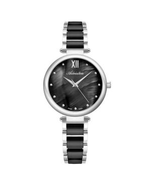 Kobiety Classic Analog klasyczny Szwajcar kwarcowy Zegarek ADRIATICA Czarny Wybierz 34mm A3705.E18MQ