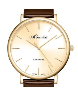 Vyriškas Classic Analog Klasikinis Swiss Kvarcinis Watch ADRIATICA Gold color Dial 40mm A8383.1B11Q image 4