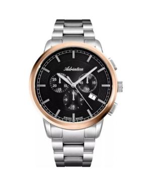 Men Classic Analog Classic Swiss Quartz Watch ADRIATICA Black Dial 43mm A8307.R114CH