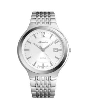 Men Classic Analog Klassisch Swiss Quartz Watch ADRIATICA Silver Dial 42mm A8296.5153Q