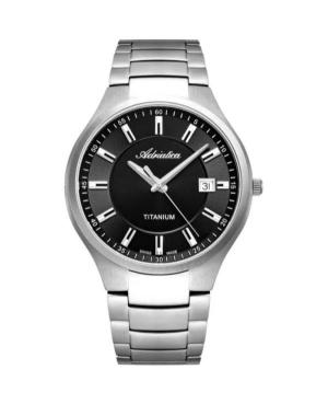 Men Classic Analog Swiss Quartz Watch ADRIATICA Black Dial A8329.4116Q