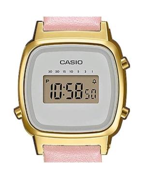 Moteriškas Su funkcijomis Japoniškas Kvarcinis Digital Watch Alarm CASIO LA670WEFL-4A2EF Balta Dial image 3