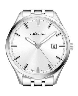 Men Classic Analog Swiss Quartz Watch ADRIATICA Silver Dial A8330.5113Q image 12