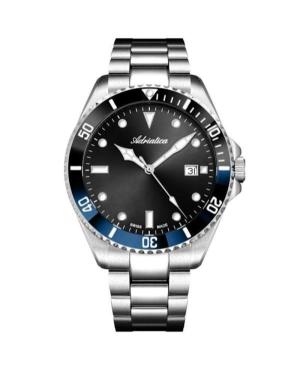 Men Classic Analog Classic Swiss Quartz Watch ADRIATICA Black Dial 41mm A8347.Y194QT