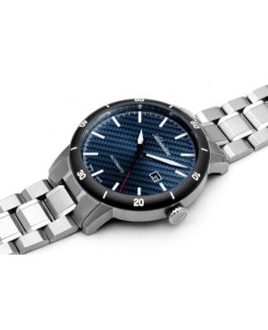 Men Classic Analog Swiss Automatic Watch ADRIATICA Modrá Dial 45mm A8383.4115A image 1