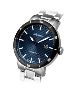 Men Classic Analog Swiss Automatic Watch ADRIATICA Modrá Dial 45mm A8383.4115A image 2