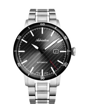 Men Classic Analog Swiss Automatic Watch ADRIATICA Černá Dial 45mm A8383.4116A