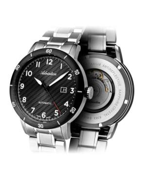 Vyriškas Classic Analog Swiss Kvarcinis - elektroninis, Solar Watch ADRIATICA Juodas Dial 7mm A8383.4124A image 4