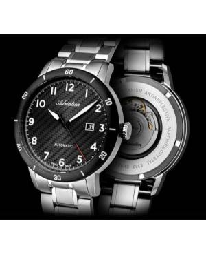 Men Classic Analog Swiss Automatic Watch ADRIATICA Schwarz Dial 45mm A8383.4124A image 8