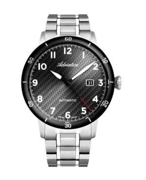Men Classic Analog Swiss Automatic Watch ADRIATICA Schwarz Dial 45mm A8383.4126A