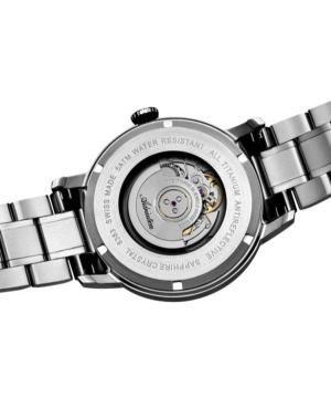 Mężczyźni Classic Analog Szwajcar automatyczny Zegarek ADRIATICA Czarny Wybierz 45mm A8383.4126A image 3