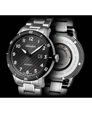 Mężczyźni Classic Analog Szwajcar automatyczny Zegarek ADRIATICA Czarny Wybierz 45mm A8383.4126A image 8