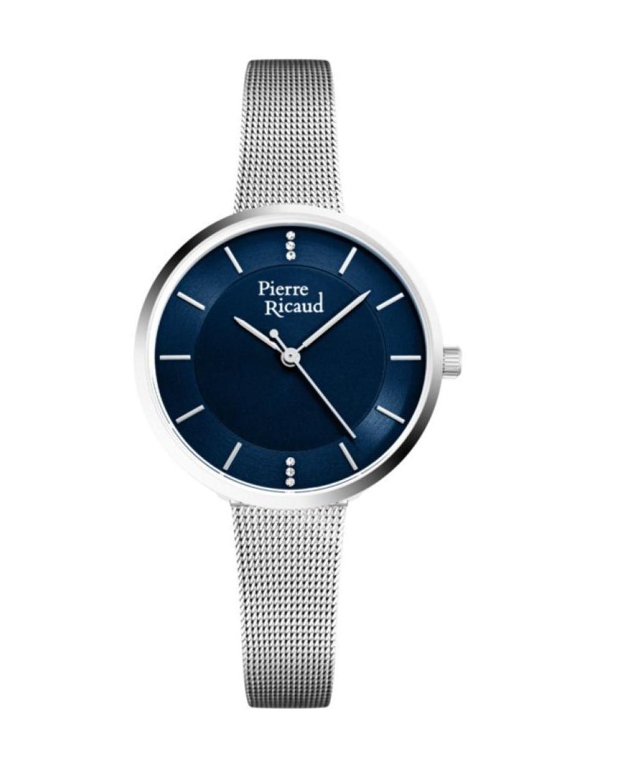 Kobiety Classic Analog kwarcowy Zegarek PIERRE RICAUD Niebieska Wybierz 36mm P23006.5115Q