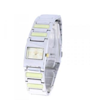 Women Fashion Japan Quartz Analog Watch Q&Q KA27J208 Gold color Dial 18mm