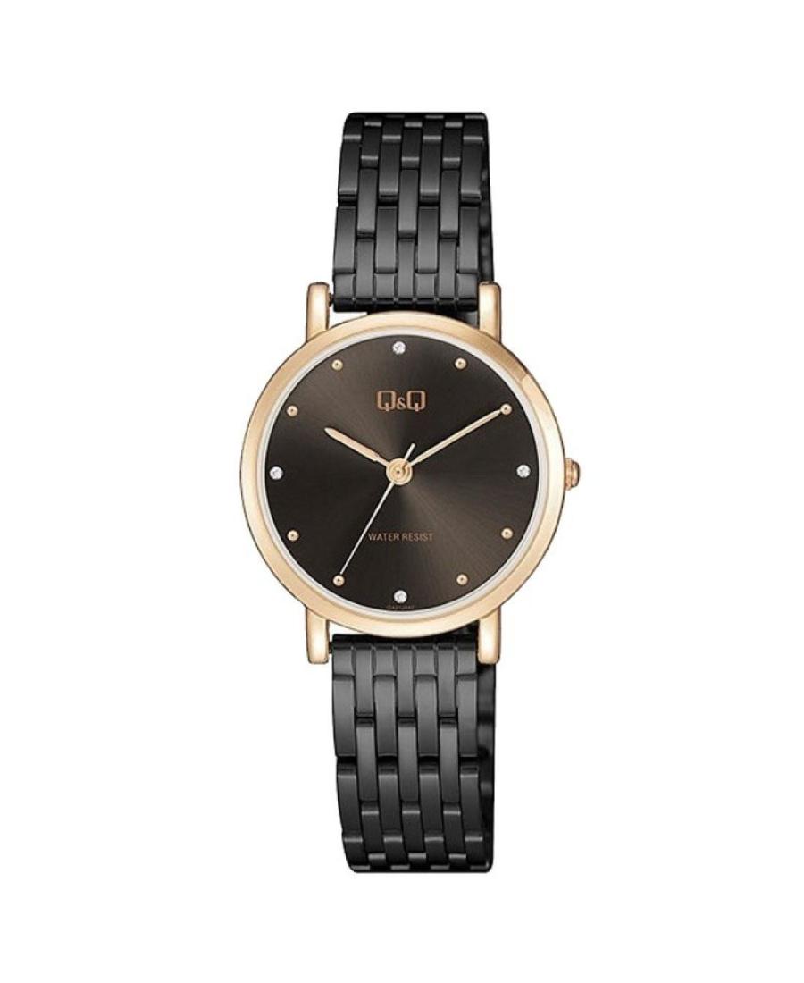 Women Klasické Japan Quartz Analog Watch Q&Q QA21J442Y Silver color Dial 30mm