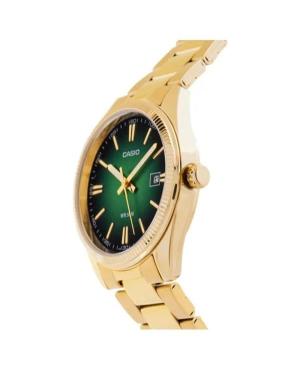 Men Klassisch Japan Quartz Analog Watch CASIO MTP-1302PGC-3AVEF Grün Dial 38mm image 5