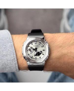 Mężczyźni sportowy Funkcjonalny Diver Japonia bateria słoneczna cyfrowe Zegarek Timer CASIO GBM-2100A-8BER G-Shock Kolor srebrny image 2
