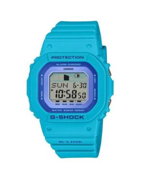 Kobiety sportowy Funkcjonalny Diver Japonia kwarcowy cyfrowe Zegarek Budzik CASIO GLX-S5610-2ER G-Shock Niebieska Wybierz 41.5mm