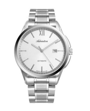 Vyriškas Classic Analog Swiss Kvarcinis - elektroninis, Solar Watch ADRIATICA Sidabras Dial 7mm A8283.5163A