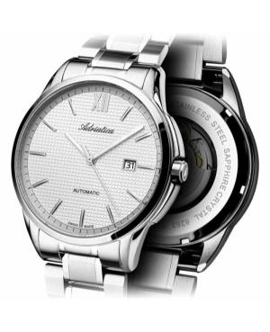 Men Classic Analog Swiss Automatic Watch ADRIATICA Silver Dial 45mm A8283.5163A image 4