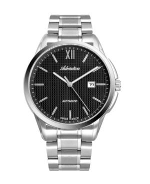 Men Classic Analog Swiss Automatic Watch ADRIATICA Černá Dial 45mm A8283.5166A