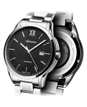 Vyriškas Classic Analog Swiss Kvarcinis - elektroninis, Solar Watch ADRIATICA Juodas Dial 7mm A8283.5166A image 4