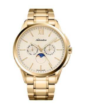 Men Classic Analog Swiss Quartz Watch ADRIATICA Gold color Dial A8283.1161QF