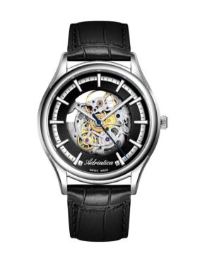 Mężczyźni Classic Analog Luxury Szwajcar automatyczny Zegarek ADRIATICA Czarny Wybierz A8328.5214SA