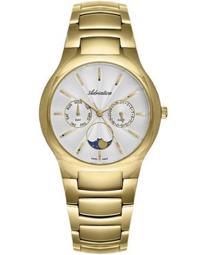 Moteriškas Classic Analog Klasikinis Swiss Kvarcinis Watch ADRIATICA Balta Dial 33mm A3426.113QF