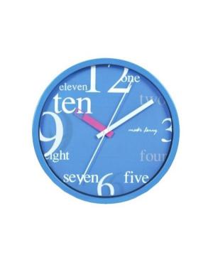 Clock PERFECT 9168 Blue Plastic Blau
